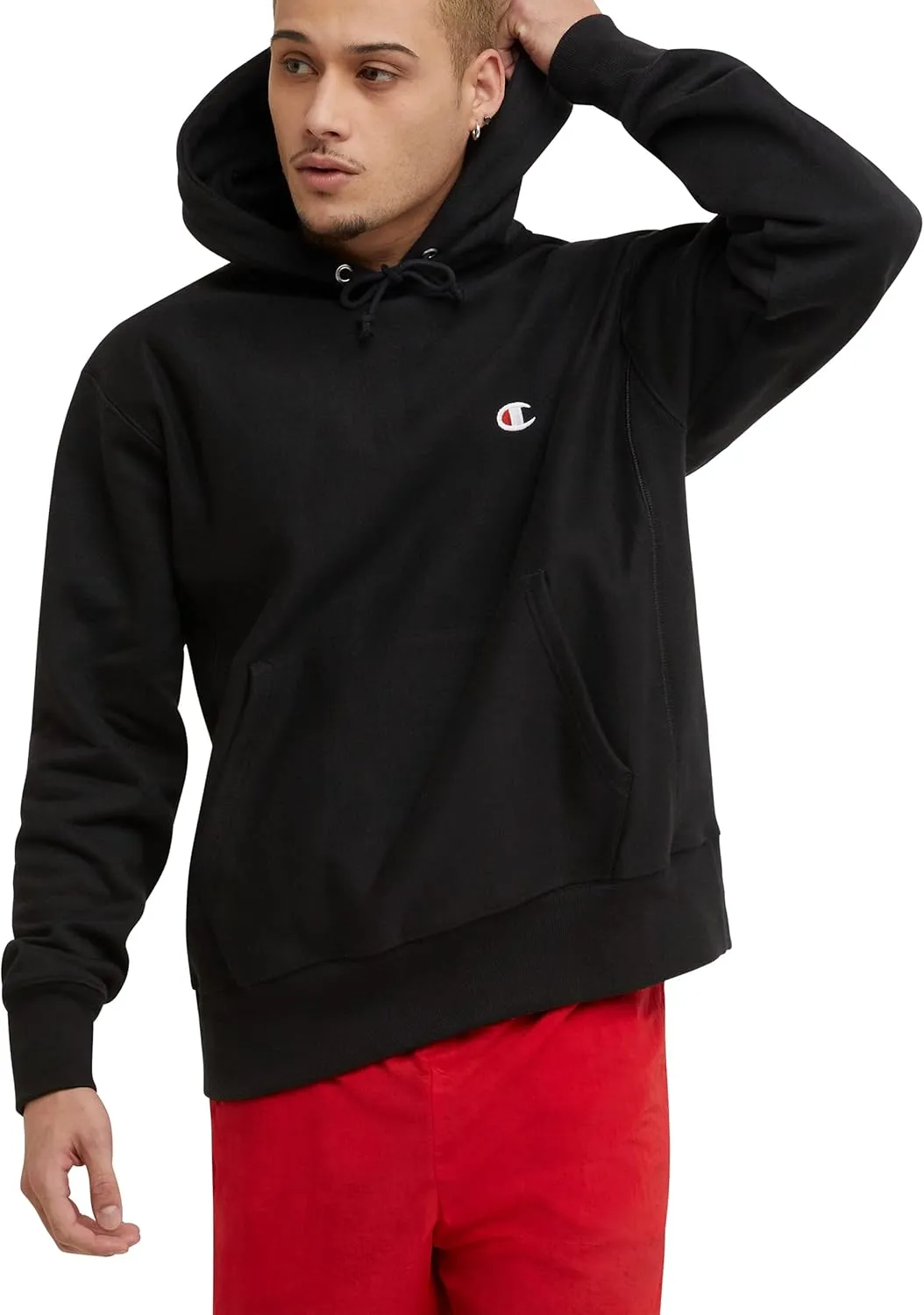 Champion Men's Hoodie, Reverse Weave, Fleece Comfortable Pullover Sweatshirt For Men