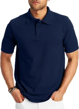 Hanes Men??s X-Temp Short Sleeve Polo Shirt, Midweight Men's Shirt