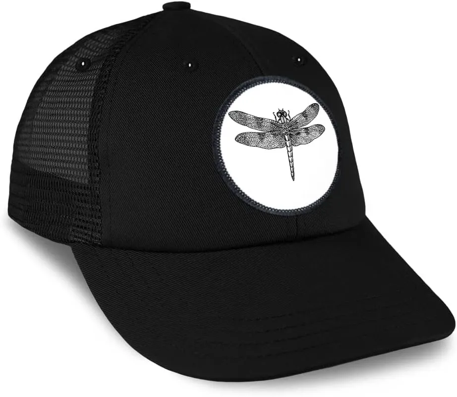 Patch Hat Trucker Baseball Cap Dragonfly B Animals Insects Cute Insect Insects